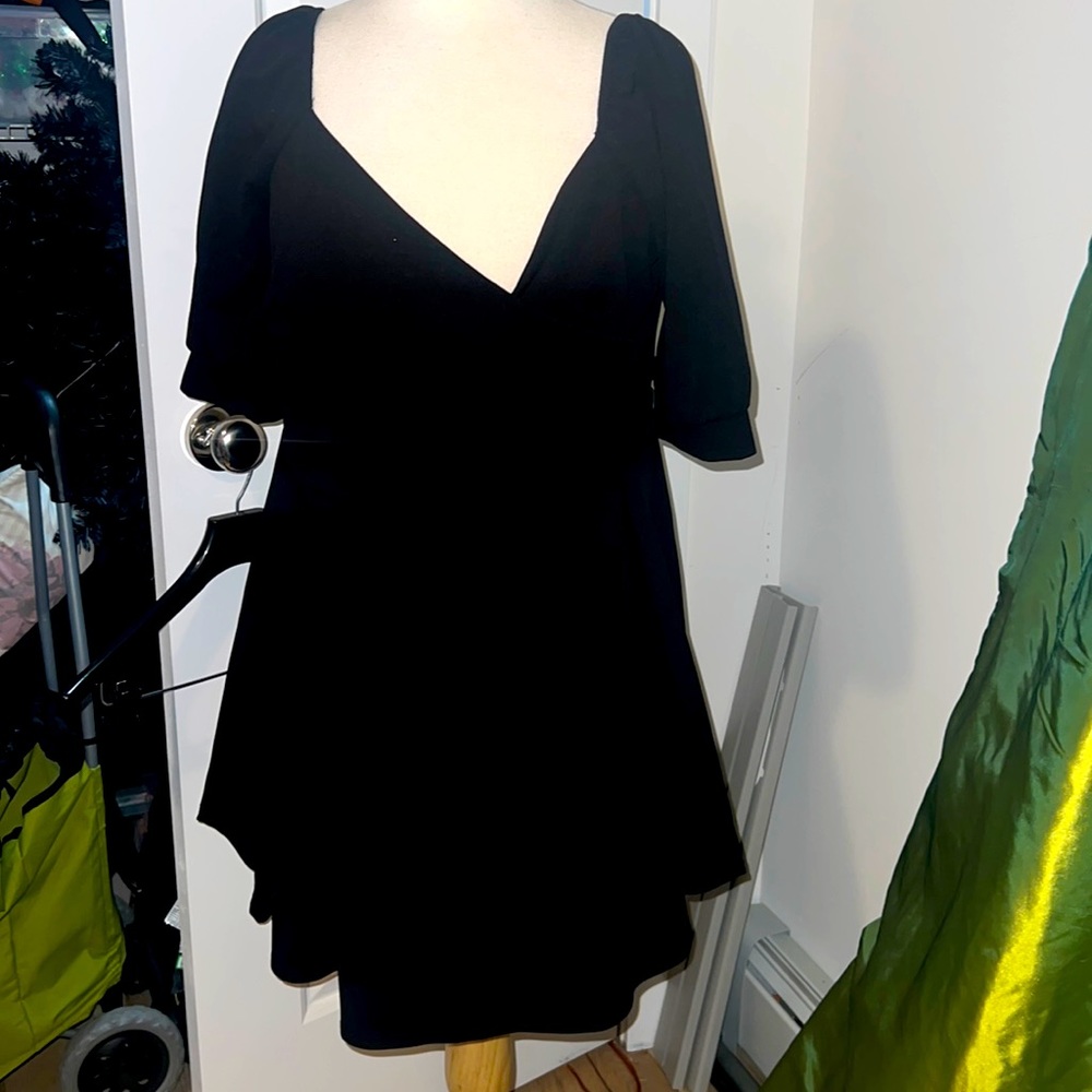 Plus Size Puff Short Sleeve Skater Dress - BRAND NEW